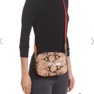 *Original not copied NWT Clare V. Snakeskin midi with upgraded strap